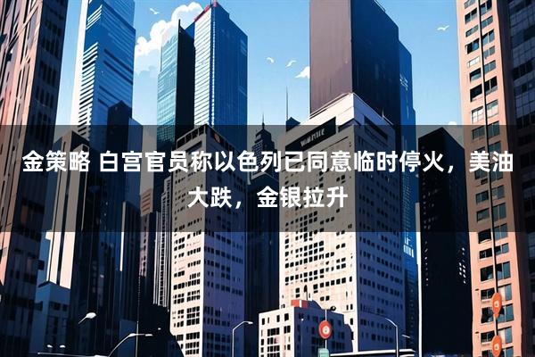 金策略 白宫官员称以色列已同意临时停火，美油大跌，金银拉升
