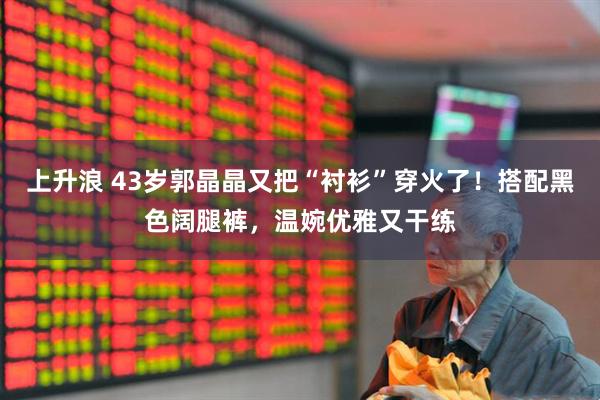 上升浪 43岁郭晶晶又把“衬衫”穿火了！搭配黑色阔腿裤，温婉优雅又干练